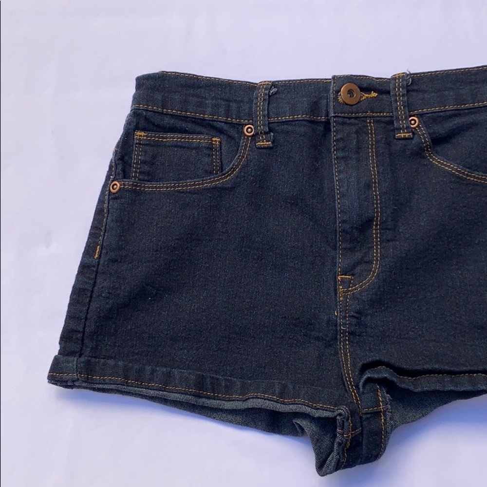 Denim Booty Shorts - Picture 2 of 9